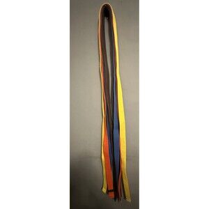 Sun Size 5 Set of 4 Martial Arts Belts Blue Orange Yellow and Brown Taekwondo